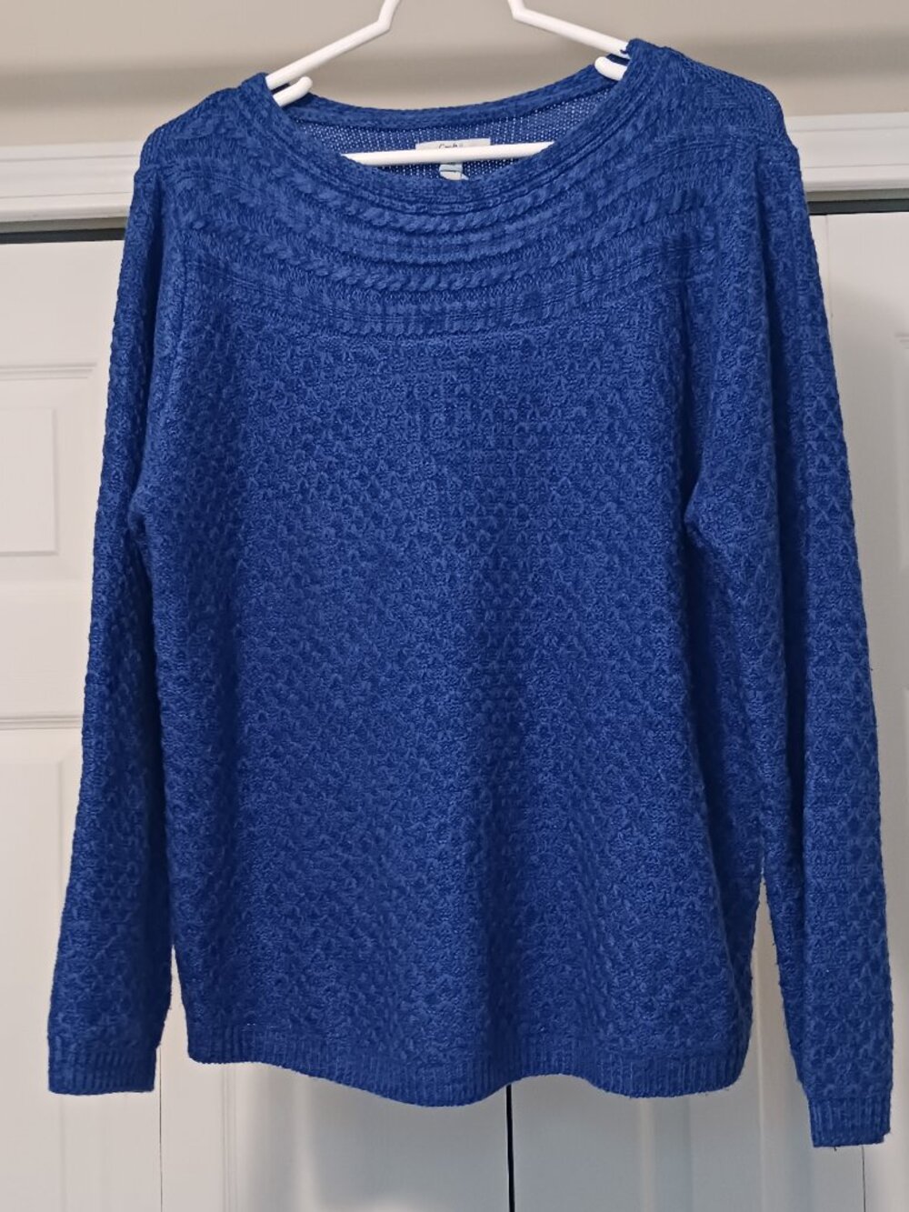 #261 Croft & Barrow Blue Sweater Size XXL